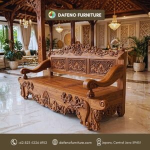 Handcrafted Teak Sofa